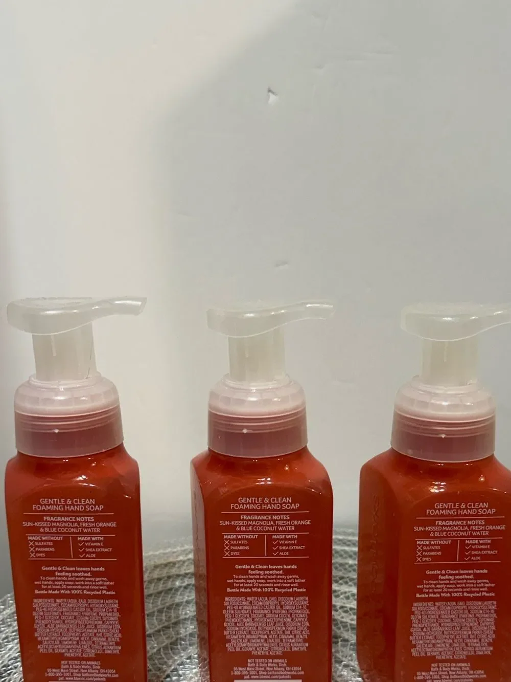 BBW Endless Weekend Foaming Hand Soap Set of 3 NWT